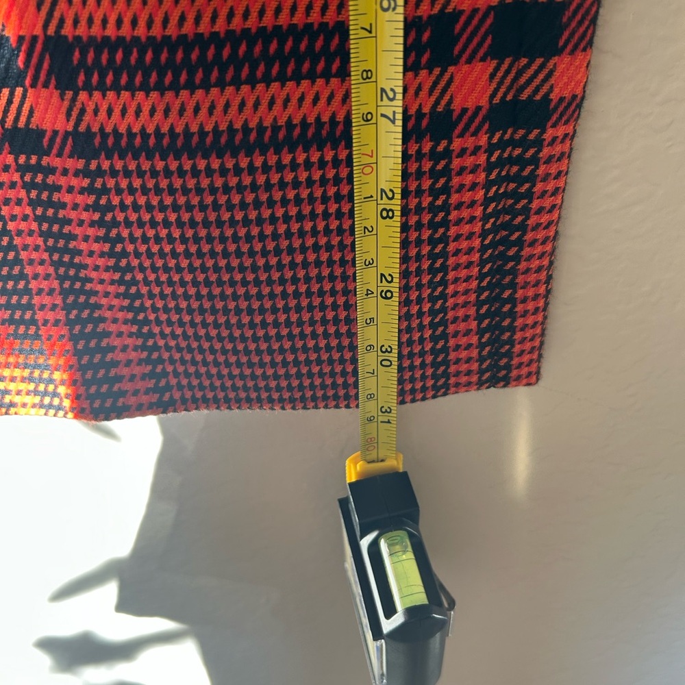 Zara Red and Black Plaid Pencil Skirt SIZE SMALL - Picture 5 of 10